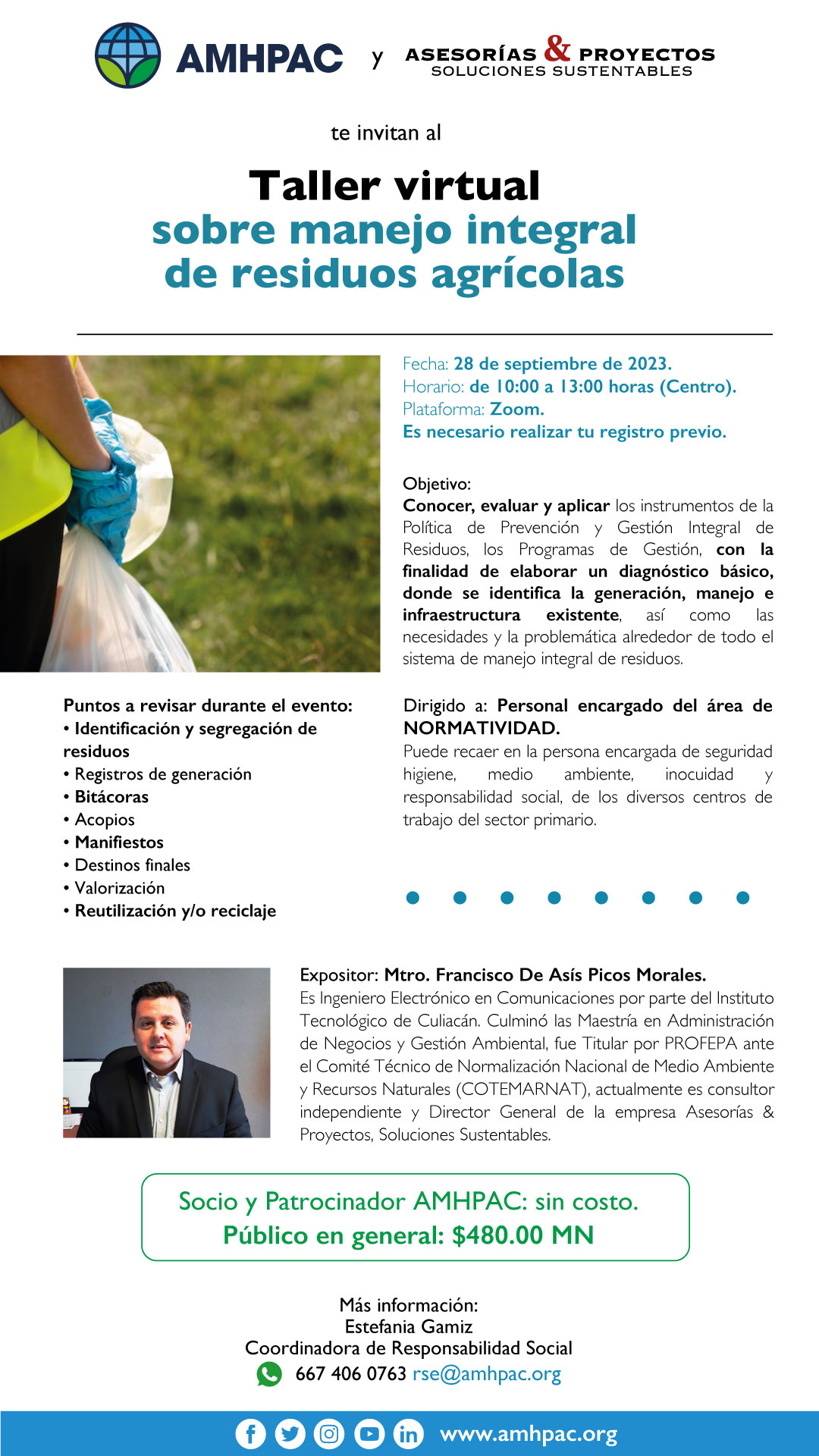 COMUNICADO Taller virtual manejo residuos