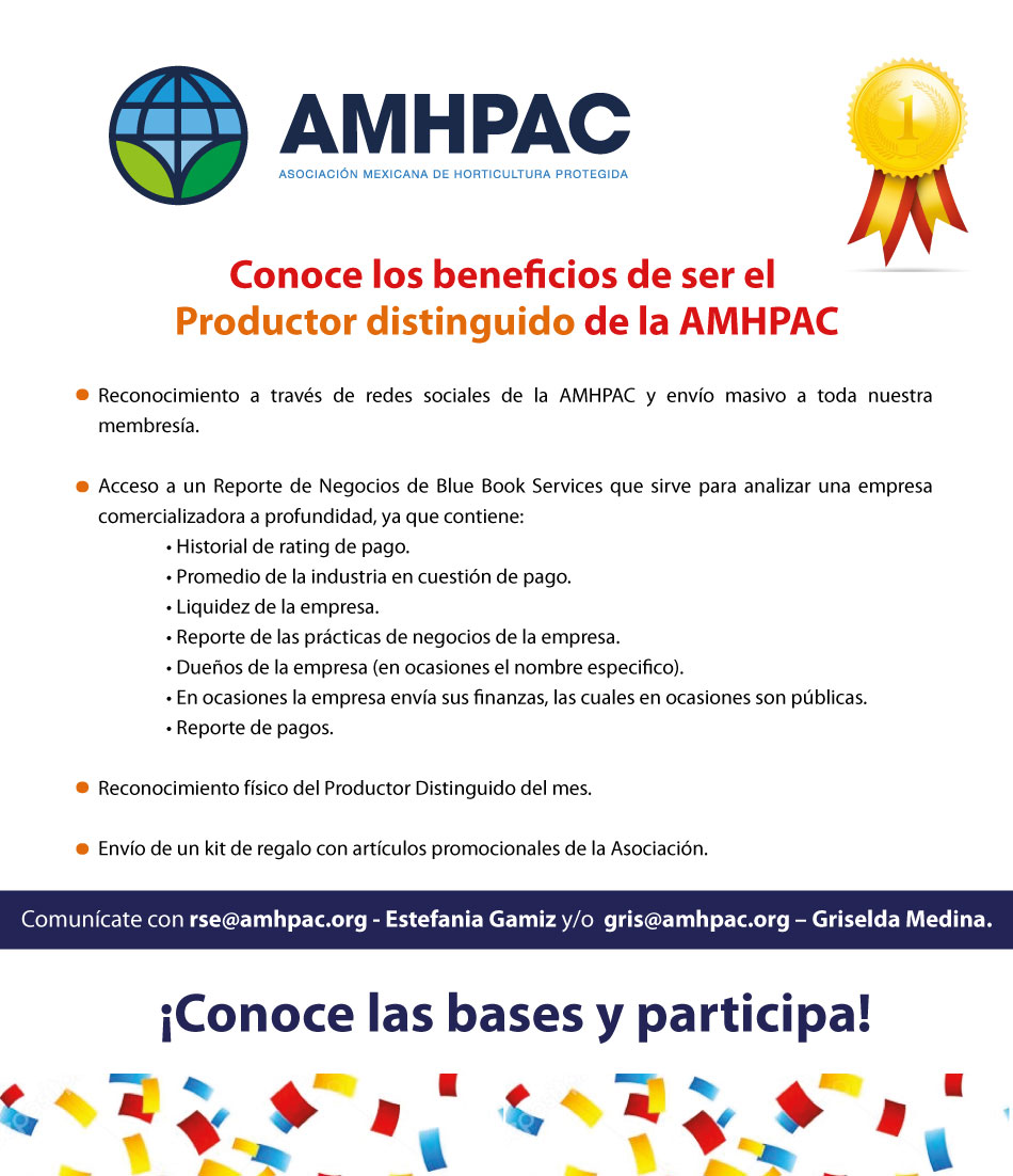 Beneficios de ser productor distinguido