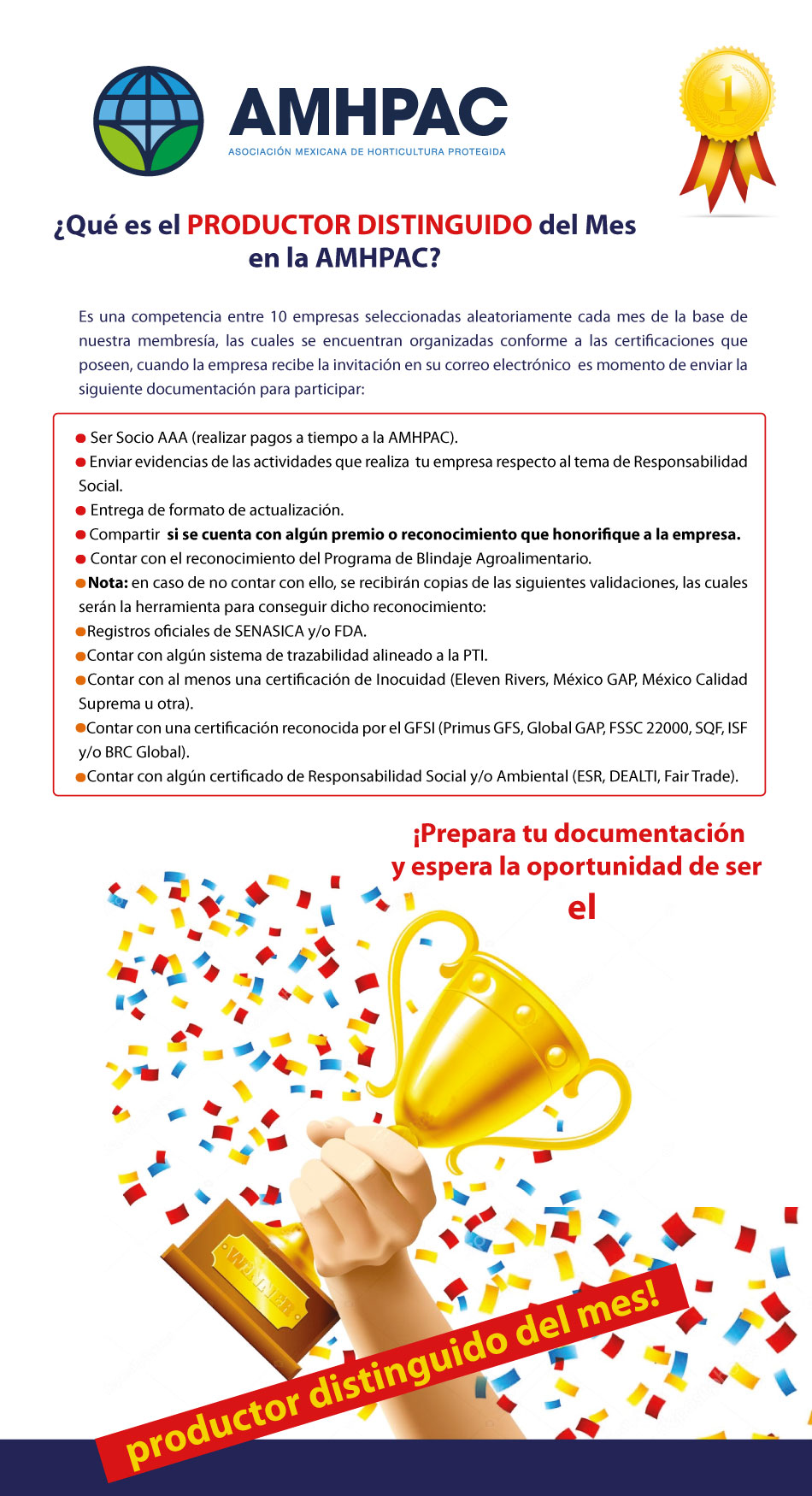 Que es el productor distinguido